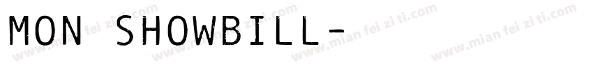 Mon ShowBill字体转换